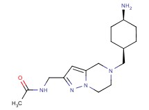 N-({5-[(cis-4-aminocyclohexyl)methyl]-4,5,6,7-tetrahydropyrazolo[1,5-a]pyrazin-2-yl}methyl)acetamide dihydrochloride