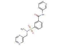 3-{[methyl(pyrazin-2-ylmethyl)amino]sulfonyl}-N-pyridin-3-ylbenzamide