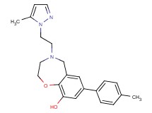 7-(4-methylphenyl)-4-[2-(5-methyl-1H-pyrazol-1-yl)ethyl]-2,3,4,5-tetrahydro-1,4-benzoxazepin-9-ol