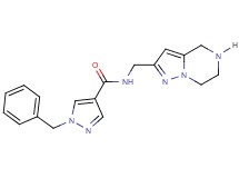 1-benzyl-N-(4,5,6,7-tetrahydropyrazolo[1,5-a]pyrazin-2-ylmethyl)-1H-pyrazole-4-carboxamide hydrochloride