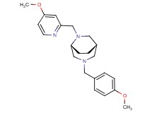 (1S*,5R*)-3-(4-methoxybenzyl)-6-[(4-methoxypyridin-2-yl)methyl]-3,6-diazabicyclo[3.2.2]nonane