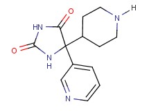 5-(4-piperidinyl)-5-(3-pyridinyl)-2,4-imidazolidinedione hydrochloride