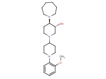 (3R*,4R*)-4-(1-azepanyl)-1'-(2-methoxyphenyl)-1,4'-bipiperidin-3-ol
