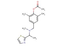 2,6-dimethyl-4-({methyl[1-(1,3-thiazol-2-yl)ethyl]amino}methyl)phenyl acetate