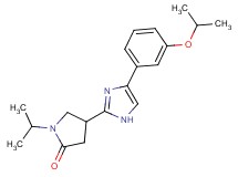 4-[4-(3-isopropoxyphenyl)-1H-imidazol-2-yl]-1-isopropyl-2-pyrrolidinone trifluoroacetate