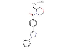 (3S)-3-ethyl-4-[4-(1-phenyl-1H-imidazol-4-yl)benzoyl]morpholine