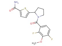 5-[1-(2,4-difluoro-3-methoxybenzoyl)-2-pyrrolidinyl]-2-thiophenecarboxamide