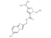 1-ethyl-3-isopropyl-N-[(6-methylimidazo[1,2-a]pyridin-2-yl)methyl]-1H-pyrazole-5-carboxamide