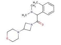 N,N-dimethyl-1-(2-methylphenyl)-2-[3-(4-morpholinyl)-1-azetidinyl]-2-oxoethanamine