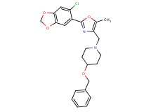 4-(benzyloxy)-1-{[2-(6-chloro-1,3-benzodioxol-5-yl)-5-methyl-1,3-oxazol-4-yl]methyl}piperidine