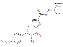 6-(4-methoxyphenyl)-7-methyl-8-oxo-N-[(2R)-pyrrolidin-2-ylmethyl]-7,8-dihydroimidazo[1,2-a]pyrazine-2-carboxamide