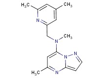 N-[(4,6-dimethyl-2-pyridinyl)methyl]-N,5-dimethylpyrazolo[1,5-a]pyrimidin-7-amine
