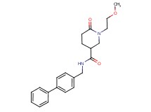 N-(biphenyl-4-ylmethyl)-1-(2-methoxyethyl)-6-oxopiperidine-3-carboxamide