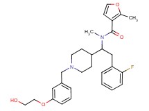 N-(2-(2-fluorophenyl)-1-{1-[3-(2-hydroxyethoxy)benzyl]-4-piperidinyl}ethyl)-N,2-dimethyl-3-furamide