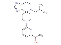 1-[6-(5-isobutyl-1,5,6,7-tetrahydro-1'H-spiro[imidazo[4,5-c]pyridine-4,4'-piperidin]-1'-yl)pyridin-2-yl]ethanol