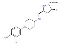 1-(3-chloro-4-methylphenyl)-N-{[(2S,4S)-4-fluoro-2-pyrrolidinyl]methyl}-4-piperidinamine dihydrochloride