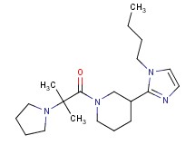 3-(1-butyl-1H-imidazol-2-yl)-1-[2-methyl-2-(1-pyrrolidinyl)propanoyl]piperidine