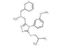 (3-cyclohexen-1-ylmethyl){[5-(isobutylthio)-4-(3-methoxyphenyl)-4H-1,2,4-triazol-3-yl]methyl}methylamine