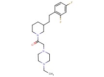 1-(2-{3-[2-(2,4-difluorophenyl)ethyl]-1-piperidinyl}-2-oxoethyl)-4-ethylpiperazine