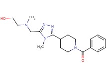 2-[{[5-(1-benzoylpiperidin-4-yl)-4-methyl-4H-1,2,4-triazol-3-yl]methyl}(methyl)amino]ethanol