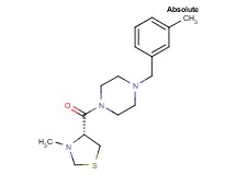 1-(3-methylbenzyl)-4-{[(4R)-3-methyl-1,3-thiazolidin-4-yl]carbonyl}piperazine