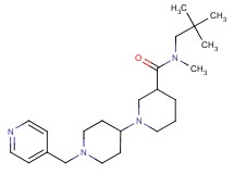 N-(2,2-dimethylpropyl)-N-methyl-1'-(pyridin-4-ylmethyl)-1,4'-bipiperidine-3-carboxamide