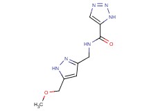 N-{[5-(methoxymethyl)-1H-pyrazol-3-yl]methyl}-1H-1,2,3-triazole-5-carboxamide