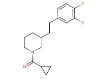 1-(cyclopropylcarbonyl)-3-[2-(3,4-difluorophenyl)ethyl]piperidine