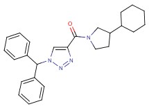 4-[(3-cyclohexyl-1-pyrrolidinyl)carbonyl]-1-(diphenylmethyl)-1H-1,2,3-triazole