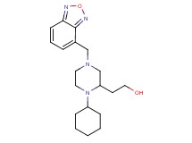 2-[4-(2,1,3-benzoxadiazol-4-ylmethyl)-1-cyclohexyl-2-piperazinyl]ethanol