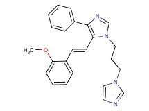 1-[3-(1H-imidazol-1-yl)propyl]-5-[(E)-2-(2-methoxyphenyl)vinyl]-4-phenyl-1H-imidazole
