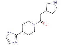 4-(1H-imidazol-2-yl)-1-(pyrrolidin-3-ylacetyl)piperidine