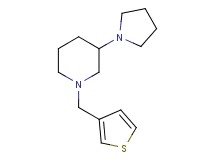 3-(1-pyrrolidinyl)-1-(3-thienylmethyl)piperidine