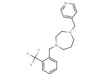 1-(4-pyridinylmethyl)-4-[2-(trifluoromethyl)benzyl]-1,4-diazepane