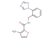 3-methyl-N-[2-(1H-1,2,4-triazol-1-yl)benzyl]-2-furamide