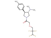 (3S*,4R*)-N,N-dimethyl-4-(4-methylphenyl)-1-[(2,2,3,3-tetrafluoropropoxy)acetyl]pyrrolidin-3-amine