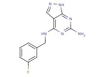 N~4~-(3-fluorobenzyl)-1H-pyrazolo[3,4-d]pyrimidine-4,6-diamine