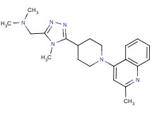 N,N-dimethyl-1-{4-methyl-5-[1-(2-methylquinolin-4-yl)piperidin-4-yl]-4H-1,2,4-triazol-3-yl}methanamine