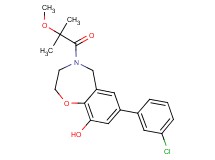 7-(3-chlorophenyl)-4-(2-methoxy-2-methylpropanoyl)-2,3,4,5-tetrahydro-1,4-benzoxazepin-9-ol