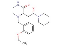 4-(2-ethoxybenzyl)-3-[2-oxo-2-(1-piperidinyl)ethyl]-2-piperazinone