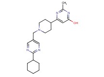 6-{1-[(2-cyclohexylpyrimidin-5-yl)methyl]piperidin-4-yl}-2-methylpyrimidin-4-ol