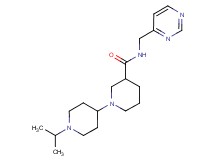 1'-isopropyl-N-(pyrimidin-4-ylmethyl)-1,4'-bipiperidine-3-carboxamide