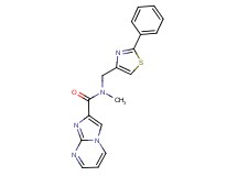 N-methyl-N-[(2-phenyl-1,3-thiazol-4-yl)methyl]imidazo[1,2-a]pyrimidine-2-carboxamide