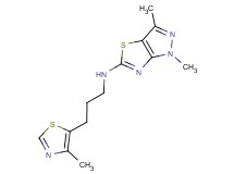1,3-dimethyl-N-[3-(4-methyl-1,3-thiazol-5-yl)propyl]-1H-pyrazolo[3,4-d][1,3]thiazol-5-amine