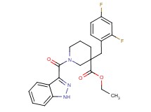 ethyl 3-(2,4-difluorobenzyl)-1-(1H-indazol-3-ylcarbonyl)-3-piperidinecarboxylate
