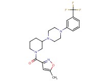1-{1-[(5-methyl-3-isoxazolyl)carbonyl]-3-piperidinyl}-4-[3-(trifluoromethyl)phenyl]piperazine