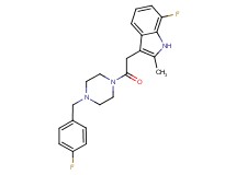 7-fluoro-3-{2-[4-(4-fluorobenzyl)-1-piperazinyl]-2-oxoethyl}-2-methyl-1H-indole