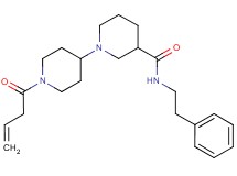1'-(3-butenoyl)-N-(2-phenylethyl)-1,4'-bipiperidine-3-carboxamide