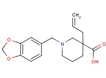 3-allyl-1-(1,3-benzodioxol-5-ylmethyl)-3-piperidinecarboxylic acid