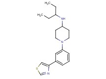 N-(1-ethylpropyl)-1-[3-(1,3-thiazol-4-yl)phenyl]piperidin-4-amine